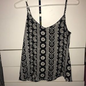 Black and white tank top